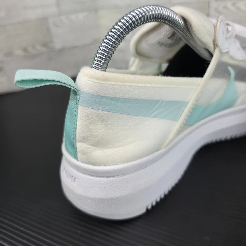 Nike Vandalised LX White Light Blue Platform Sneakers CW6536-100 Womens 9.5